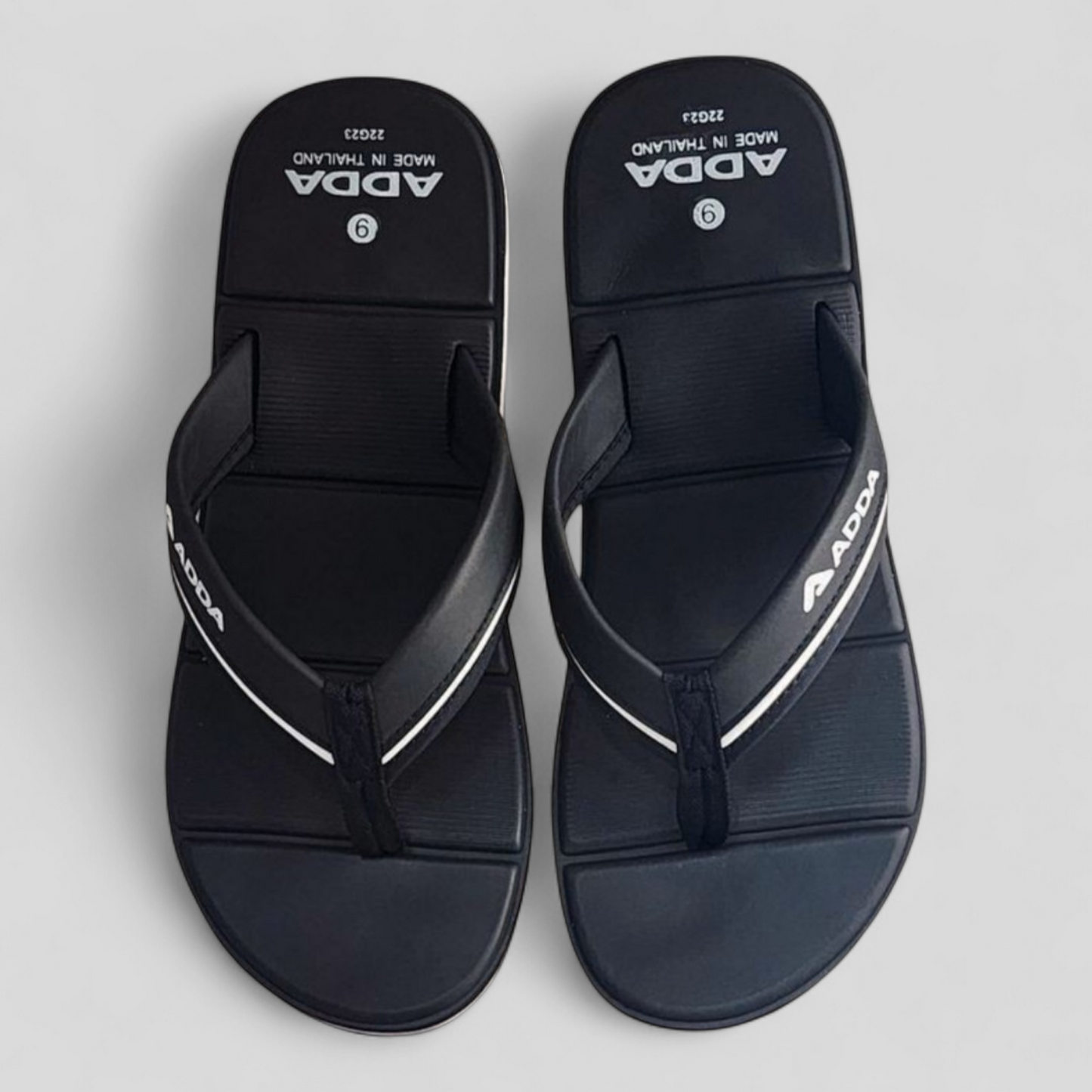 ADDA ADDAXXX  BLACK Men's Slipper/Chapple/Flip flop