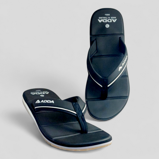 ADDA ADDAXXX  BLACK Men's Slipper/Chapple/Flip flop