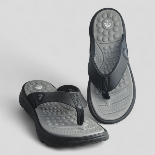 ADDA ARROW1 GREY/BLACK Men's Slipper/Chapple/Flip flop