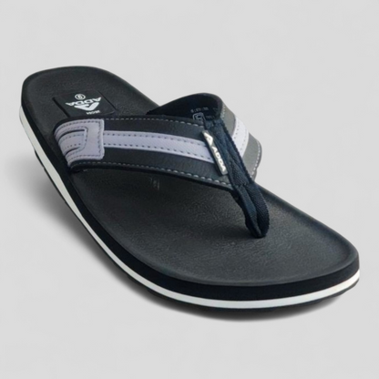 ADDA EURO BLACK/GREY Men's Slipper/Chapple/Flip flop