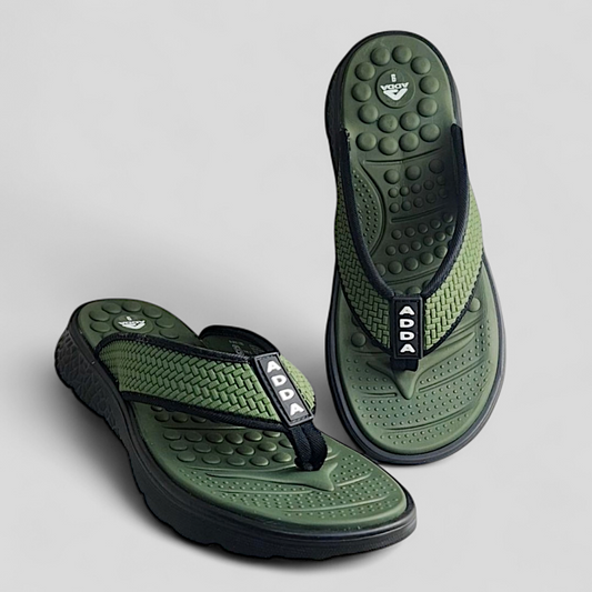 ADDA PACIFIC1 OLIVE/BLACK Men's Slipper/Chapple/Flip flop