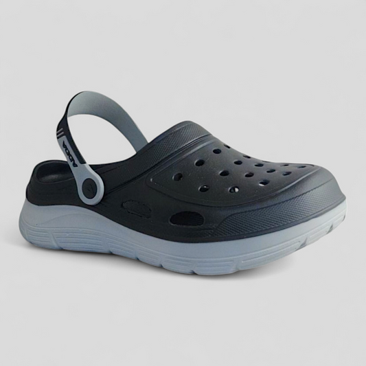 ADDA SPRINT01 BLACK Men's Clogs/Sandals