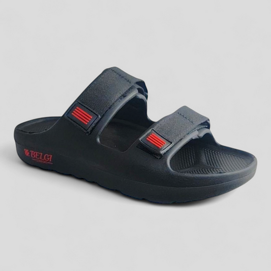 BELGI V101 BLACK  Men's Slides/Chapple/Slipper