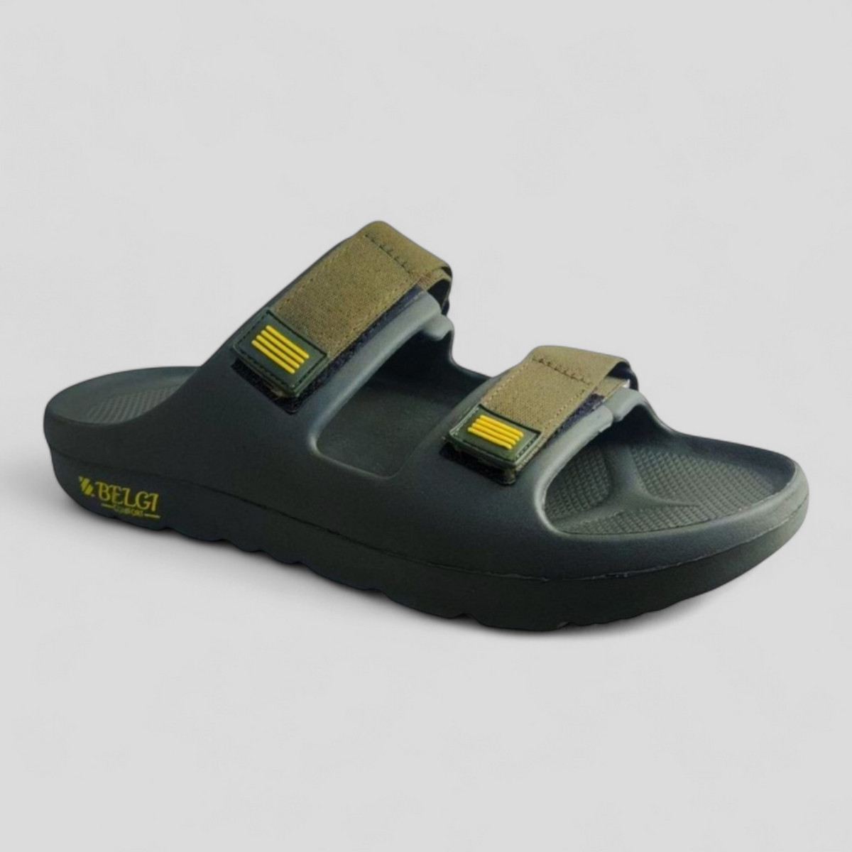 BELGI V101 OLIVE  Men's Slides/Chapple/Slippe