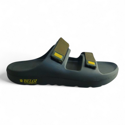 BELGI V101 OLIVE  Men's Slides/Chapple/Slippe