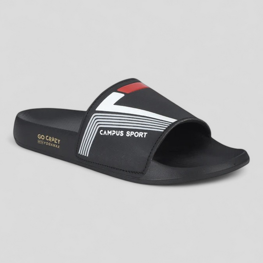 CAMPUS SL-439 BLACK/RED Men's Flipflop/Slides/Slipper