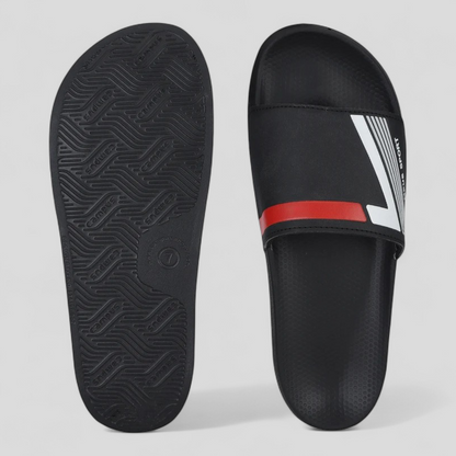 CAMPUS SL-439 BLACK/RED Men's Flipflop/Slides/Slipper