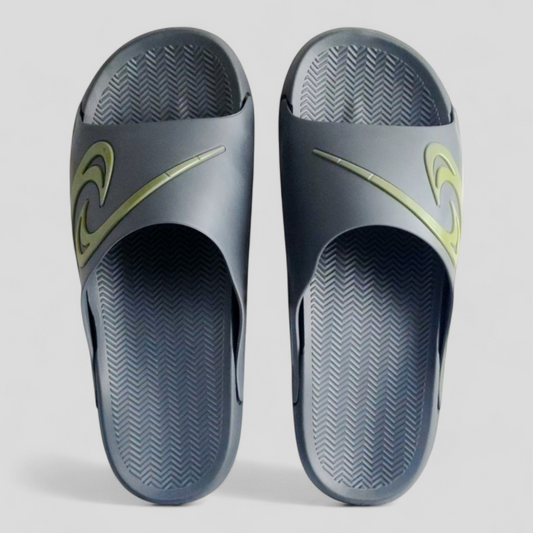 OOFOAM HOCKEY GREY/GREEN Men's Flipflop/Slides/Slipper