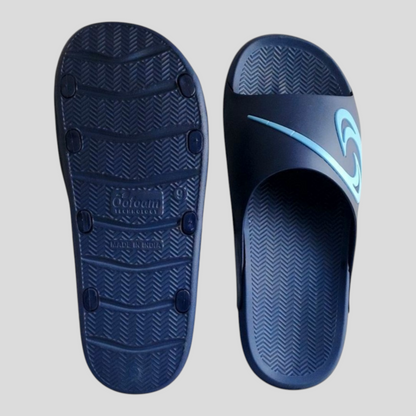 OOFOAM HOCKEY NAVY/SKY Men's Flipflop/Slides/Slipper