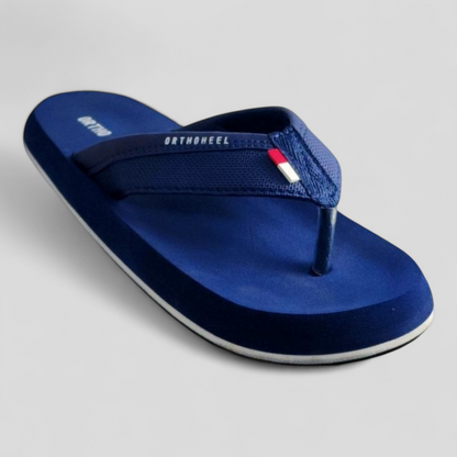 ORTHOHEEL 7720 BLUE Men's Cushioned Footbed Slipper/Chapple/Flip flop