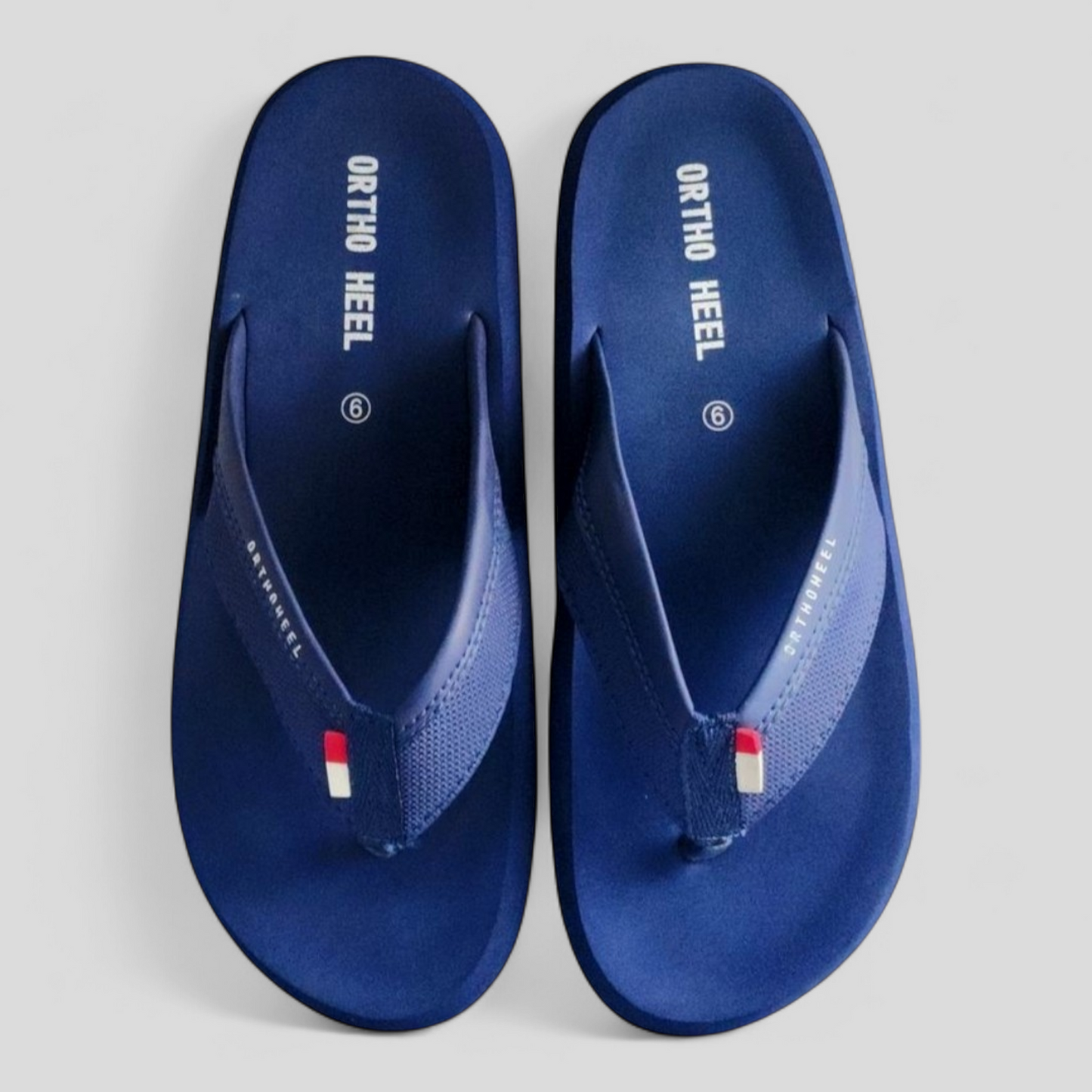 ORTHOHEEL 7720 BLUE Men's Cushioned Footbed Slipper/Chapple/Flip flop