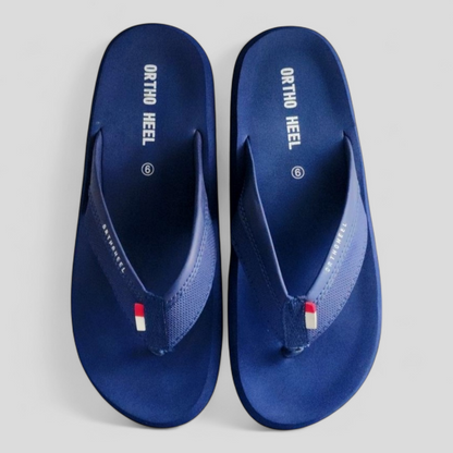 ORTHOHEEL 7720 BLUE Men's Cushioned Footbed Slipper/Chapple/Flip flop