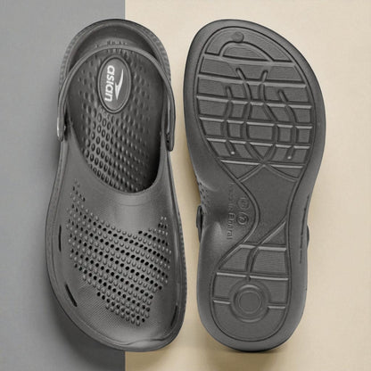 ASIAN AGC11 DARK GREY Men's Clogs/Sandals