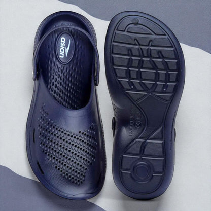 ASIAN AGC11 NAVY/BLUE Men's Clogs/Sandals